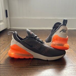 Nike Air Max 270 Men's Shoes - Black and Orange